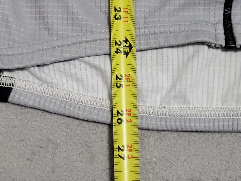 Jersey de Ciclismo Sqaudra Adulto Grande Gris Power Bar Cremallera Completa Poliéster Hecho en EE. UU. Foto 4 de 4