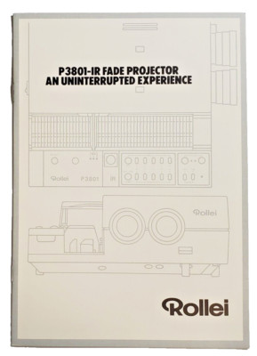 Rollei P3801-IR Fade Projector Brochure With Technical Data made in Germany