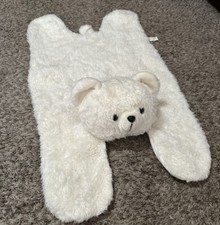 Vintage Envelope Comfy Cozy Polar Bear White Soft Push Baby Mat Toy Rug Kids