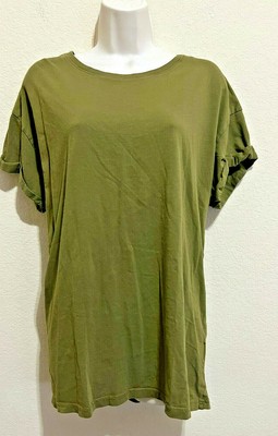 Divided By H\u0026m Para Mujer Verde Militar Camisa Tamaño (L) | eBay