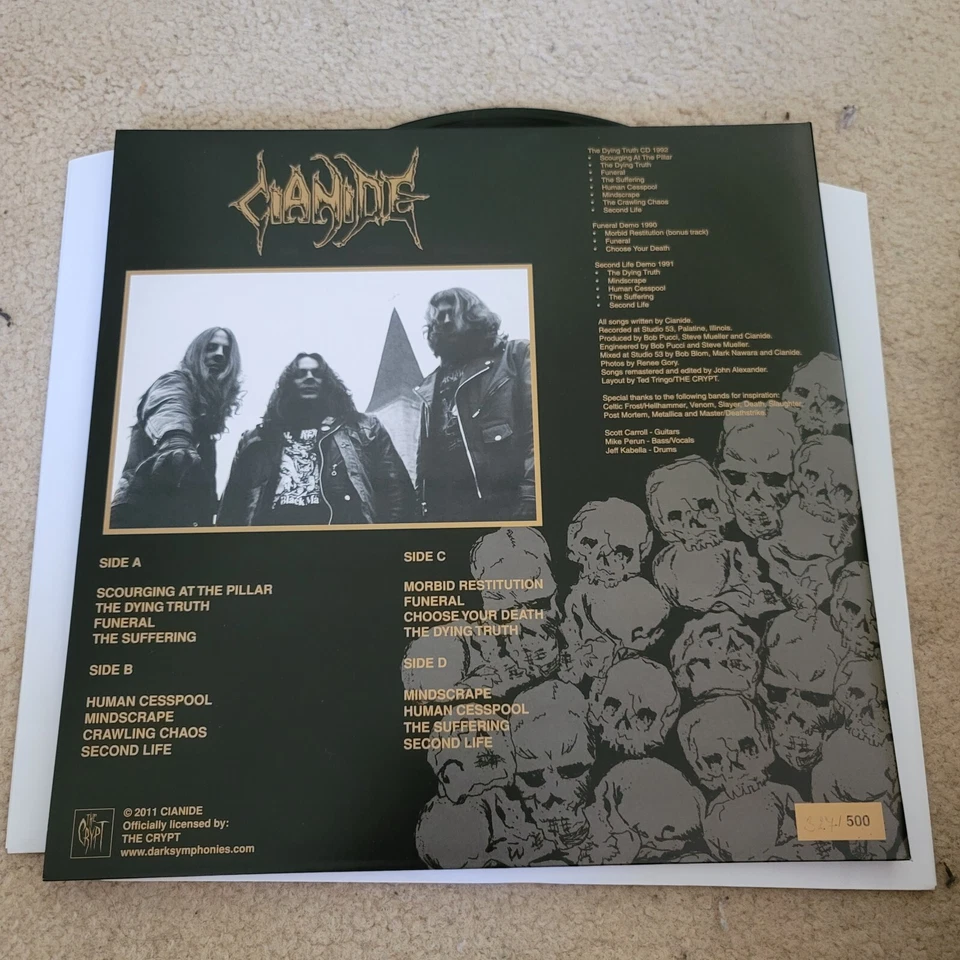 Cianide Dying Truth LP kreator morbid angel MINT rare BLACK vinyl Lim 200! Foto 3 de 3