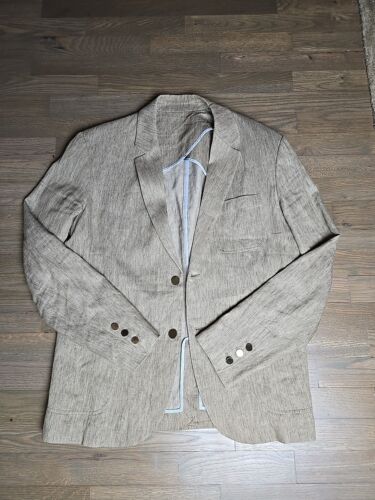 Vince. Italian Linen Blazer Jacket Size M 40 Vint… - image 1