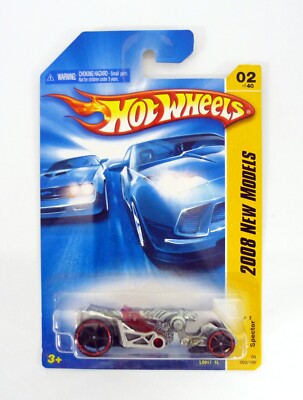 Hot Wheels Spector 002/196 New Models #02 of 40 Silver Die-Cast Car 2008
