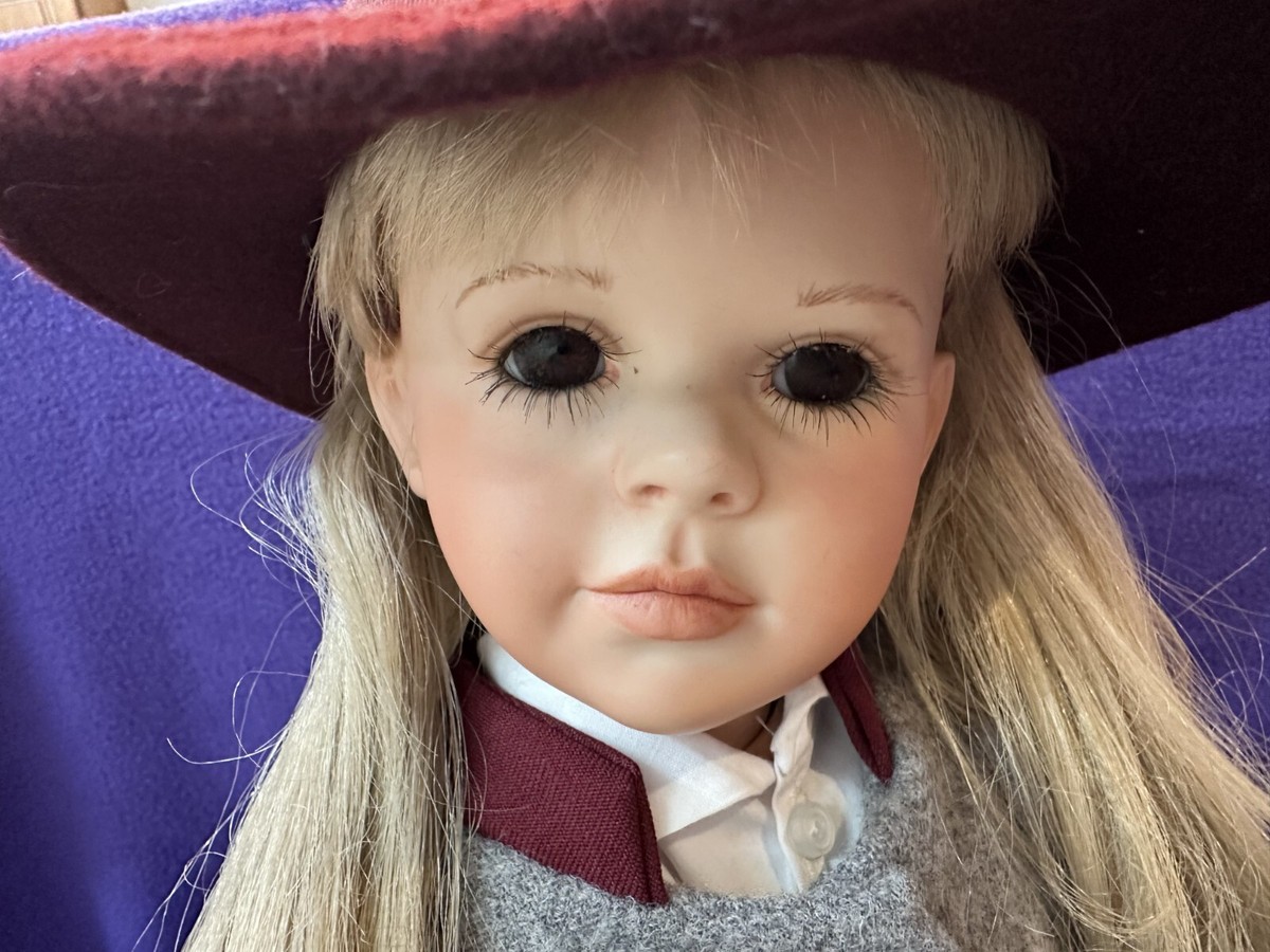 【希少】1992年 Maedchen wie Stilleben Perfect Vera Scholz 1991 60 cm Malena Porcelain Doll Blond Hair Otto