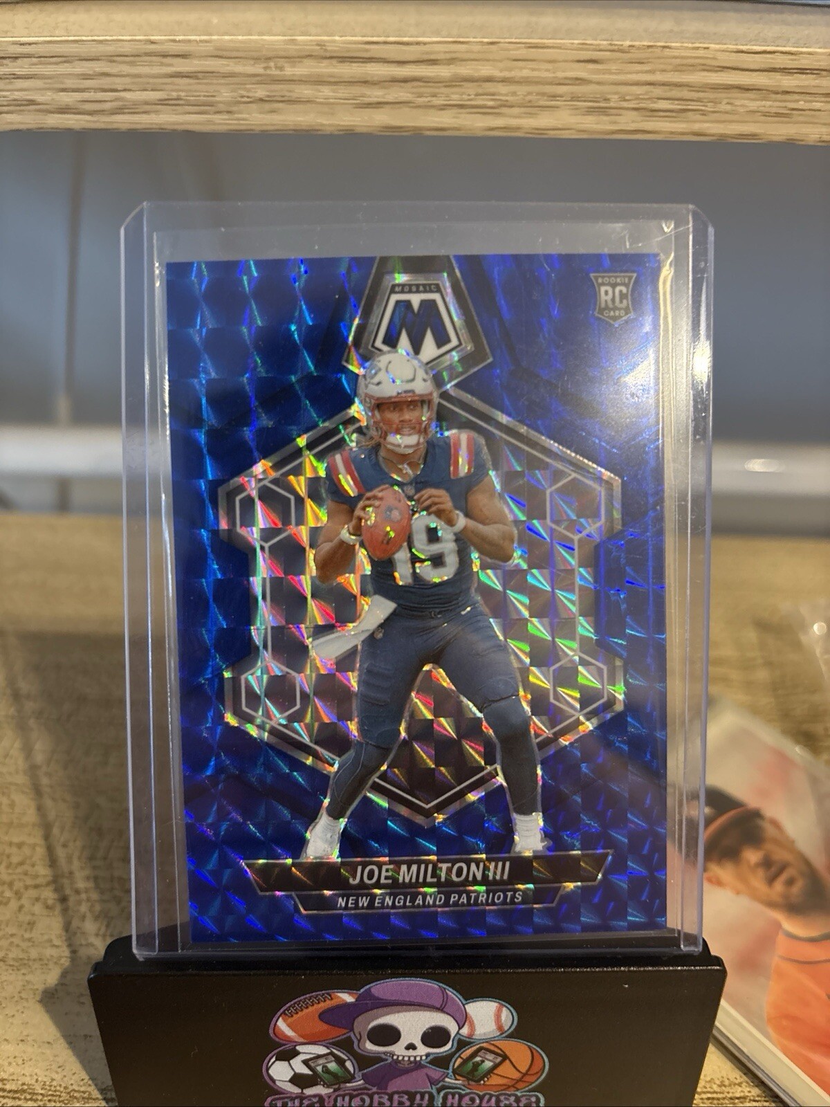 2024 Panini Mosaic - Joe Milton III Blue Prizm RC /99 #397