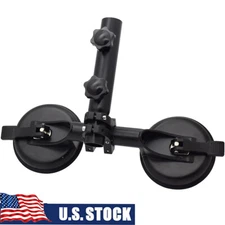 Universal Flag Pole Holder Brackets w/ Dual Suction Cup For Car UTV ATV Off-Road