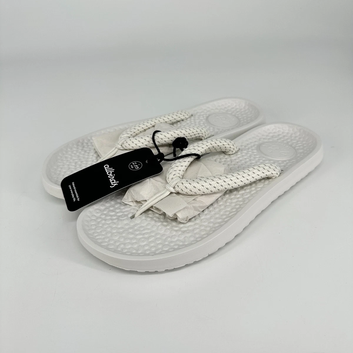 Allbirds Flip Flops Womens 10 Sugar Zeffer Blizzard White Outdoor