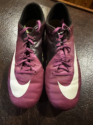Nike Mercurial Vapor Superfly III FG Purple Soccer Cleats Carbon