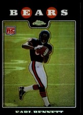 2008 Topps Chrome Refractors #TC210 Earl Bennett Chicago Bears Rookie