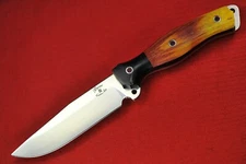 Busse Custom Son of Swat .16" Satin INFI, G10 G-rexed Blood Orange Maple Wood