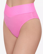 Salt  Cove Juniors' Not What It Seams Crossover Bikini Bottoms Pink Size L 3826