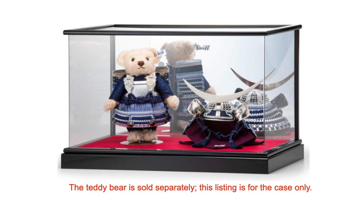 Steiff Teddy Bear Samurai Display case Japan Limited