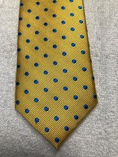 CLASS CLUB MENS TIE YELLOW WITH BLUE 2.75 X 51 NWT