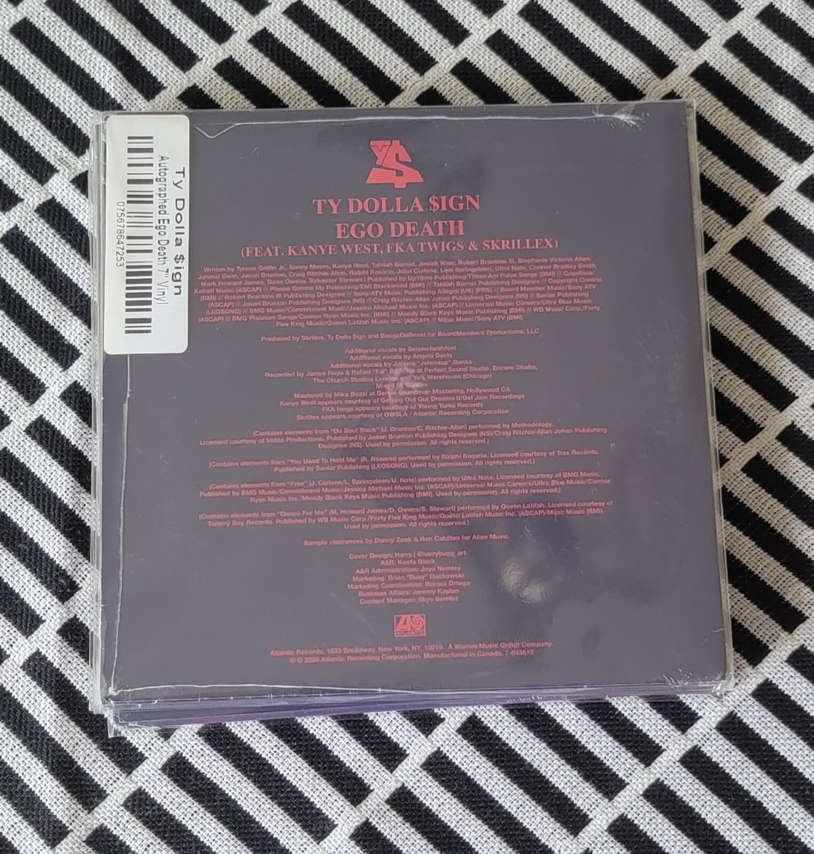 Ty Dolla $ign Autographed Signed Ego Death 7