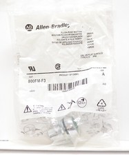 NEW Allen-Bradley 800FM-F3 Flush Push Button - Green - Series A