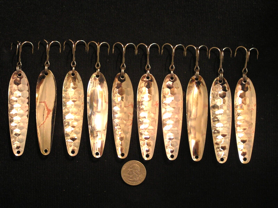 New 3 1/4" Salmon Trout Walleye Trolling Spoons Downrigger Fishing