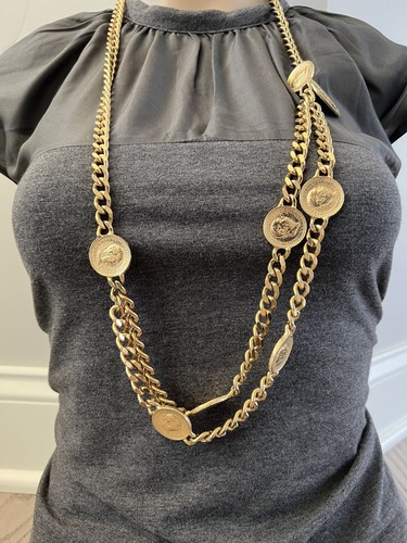 CAROLEE Runway Coin Necklace Couture 