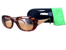 VTG Fendi FS229 Sunglasses Havana Tortoise Frame Rose Gold Temples 52-20-135