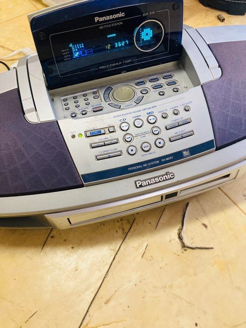 Panasonic パナソニック　 RX-MDX7 MD COBRA TOP Panasonic RX-MDX7 Cobra Top Radio-cassette MD Player Used