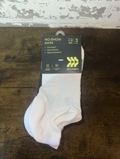 NWT 3 Pair of all in motion No Show Socks Size 4-10 - Gray White
