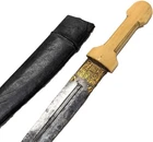 19th century era Indo-Persian kard dagger knife with bone grip