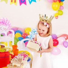 Halloween Queen Crown Reusable Golden Plastic Royal Medieval Costume Accessory