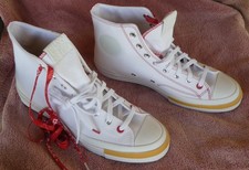Converse Chuck 70 High Hi Top white cancas fashion skate sneakers 10 NEW!