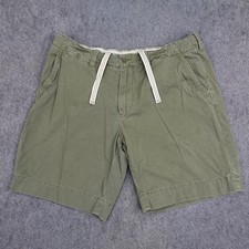 Pantalones Cortos Polo Ralph Lauren Para Hombres 40 Verde Oliva Chino Cordón 9" Poni Militar