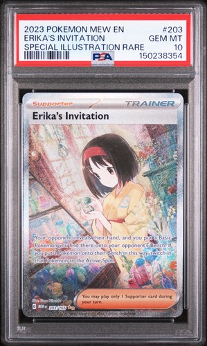 PSA 10 Erika's Invitation 203/165 151 Special Illustration Rare Pokemon