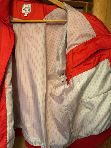 Peter Millar Sz L Zip Jacket Windbreaker Men's Red image 7