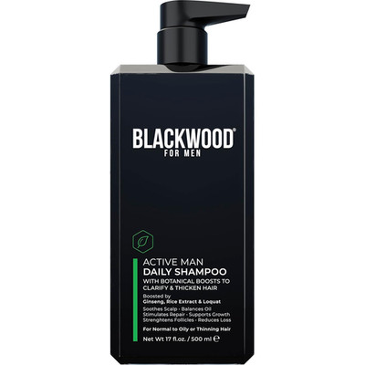 Active Man Daily Shampoo - Thickening & Clarifying Shampoo for Normal to Oily Ha
