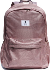 Original Print Mesh Backpack Semi-Transparent Sackpack See through Beach Bag Day