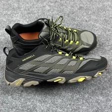 Merrell Moab FST Trail Hiking Shoes Mens 9 Vibram Olive Black Vibram MegaGrip