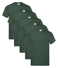 Fruit Of The Loom 61082 Men's Original Crew Neck Tee 5 pack T-Shirts