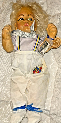 Naber Kids Doll OOAK original hand signed hand carved for raffle fundraiser 2006