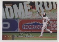 2020 Topps Stadium Club Chrome Orange Refractor 23/25 Hanser Alberto #305 7i2