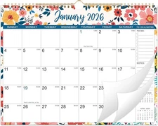 2026 Wall Calendar 18 Month Large 15x12 Twin-Wire Hanging Hook Holidays