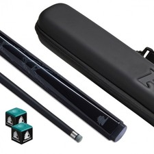 PowerGlide Premium Fibreglass Snooker Cue with Cue Case and 2 Pieces of Chalk