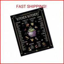 Witchy Wall Art  Decor - Kitchen Witchery - Black Magic Room Decor - Wicca Wicc