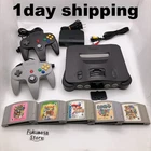 Nintendo 64 Console Black Controllers 5 Games Bundle N64 NTSC-J Japan Tested