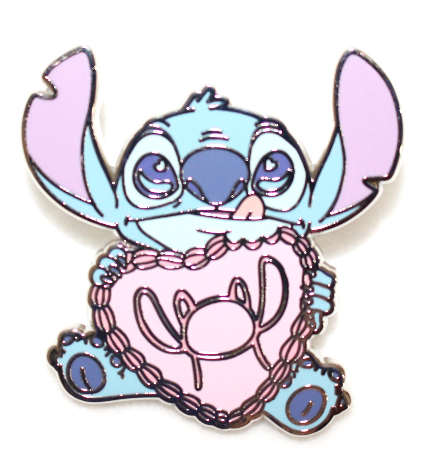 Loungefly Disney Stitch & Angel Hearts Pin Blind Box - Stitch Cake Licking Lips