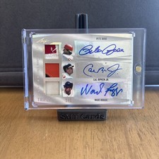 2018 Leaf In The Game Used Sports Triple Pete Rose Cal Ripken Wade Boggs 1/2🔥