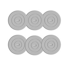 Silicone Tub Stopper 6 Packs, Large Bathtub Stopper Drain Plug, Flat Suction Dra