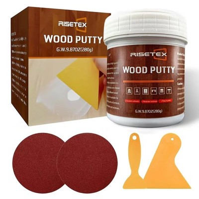 Wood Filler Putty,9.87 oz White Wood Filler Stainable and Paintable,Wood Putt...