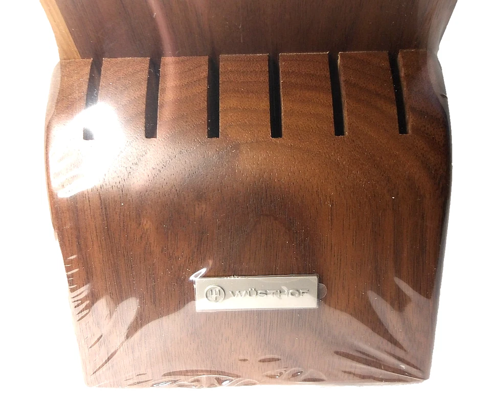 Wusthof 17-Slot Knife Storage Block, Walnut Wood, Germany - Image 2 of 4