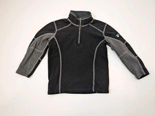 KUHL Quarter Zip Black 1/4-Zip Pullover Sweater Fleece Kids XS 5-6 Kashmira