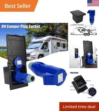 Caravan Accessories Plug Socket With Cover Waterproof Kit 220 240V 16A Charger