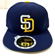 San Diego Padres MLB NE Youth AC 2016 On-Field Fitted Hat Blue/Gold