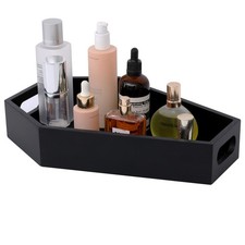 Gothic Coffin Decor Wooden Makeup Organizer Vanity Spooky Black Witchy Gifts
