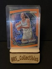 2025 Panini Prizm WNBA Maddy Siegrist Orange Prizm Wings 98/99